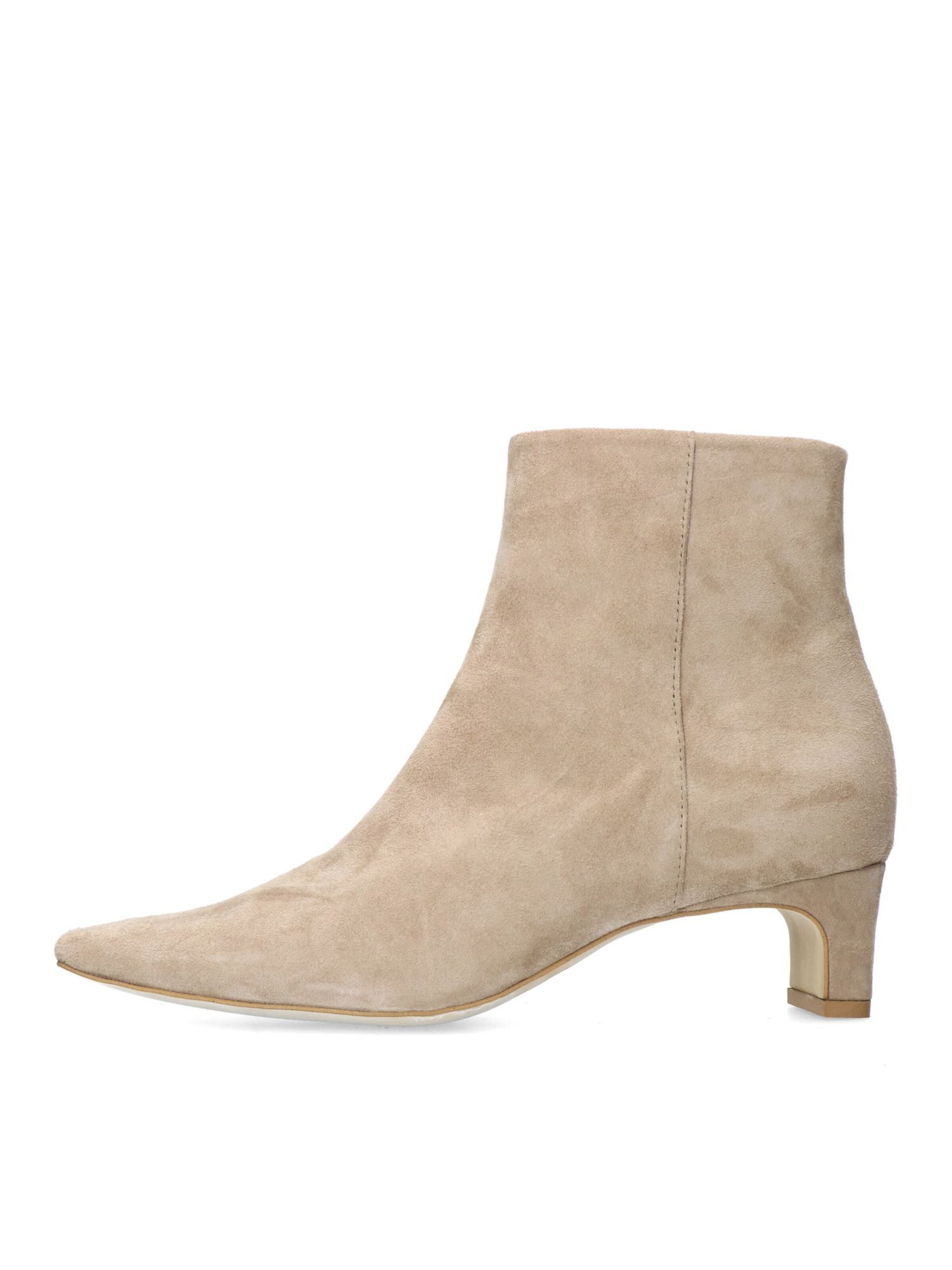MANFIELD Ankle Boots in Beige