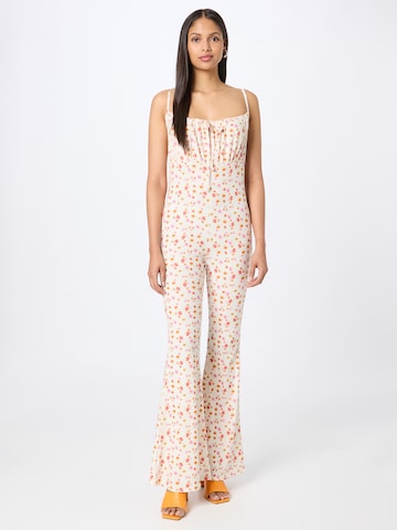 Vintage Supply - Jumpsuit en beige: frente