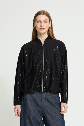 Veste mi-saison 'IHKATE' ICHI en noir : devant
