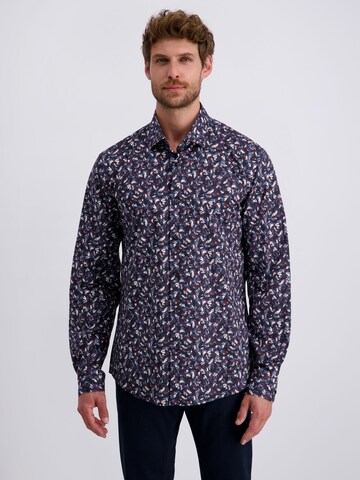 PIERRE CARDIN Regular fit Overhemd 'Kent' in Blauw: voorkant