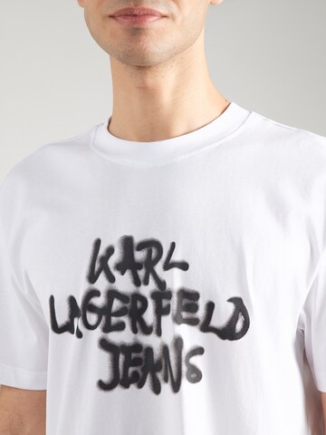 KARL LAGERFELD JEANS Koszulka w kolorze biały