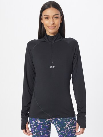 Reebok - Sweatshirt de desporto em preto: frente