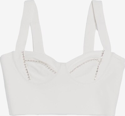 Bershka Corsage en blanc, Vue avec produit