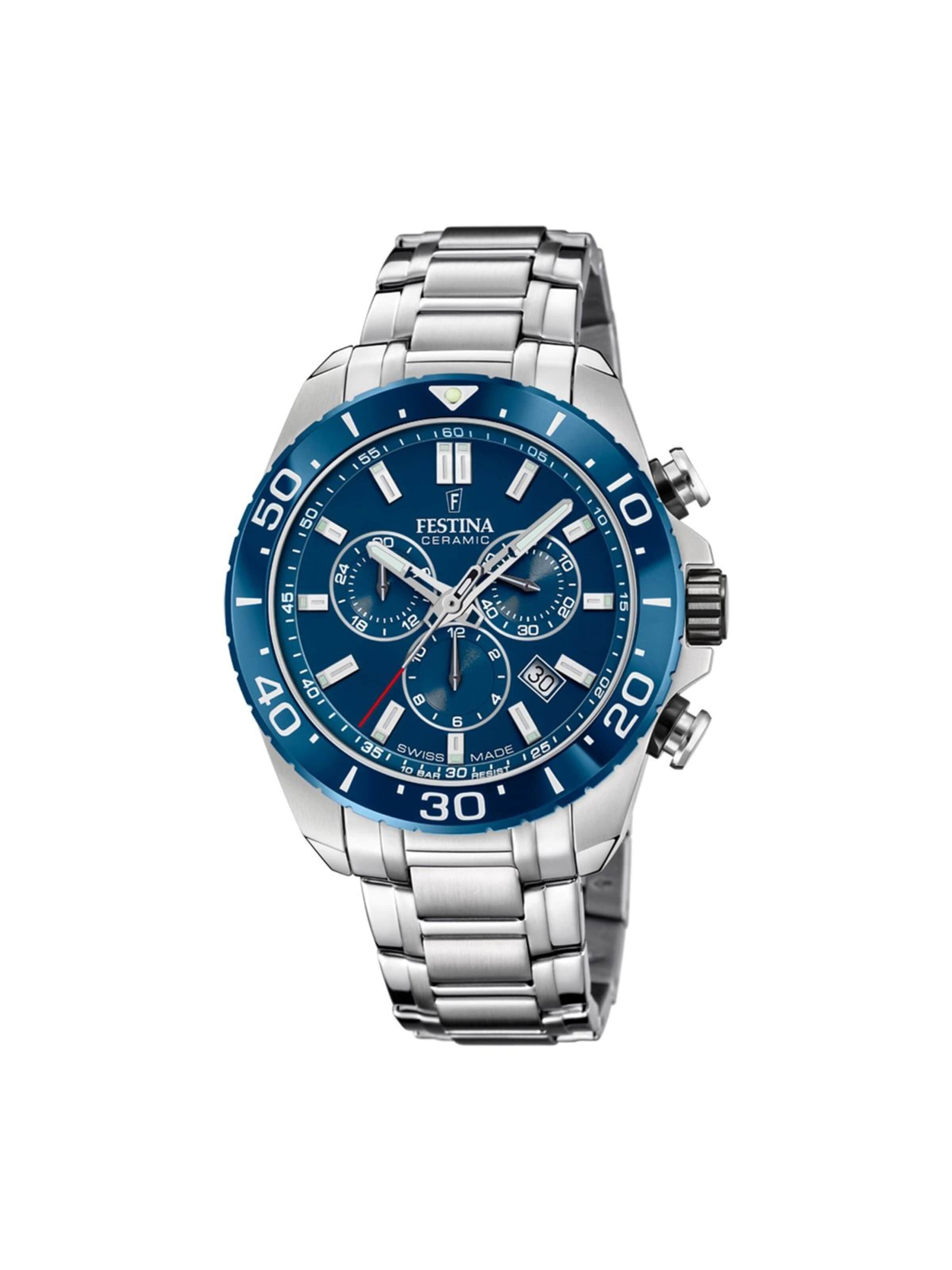 Montre à affichage analogique FESTINA en bleu : devant