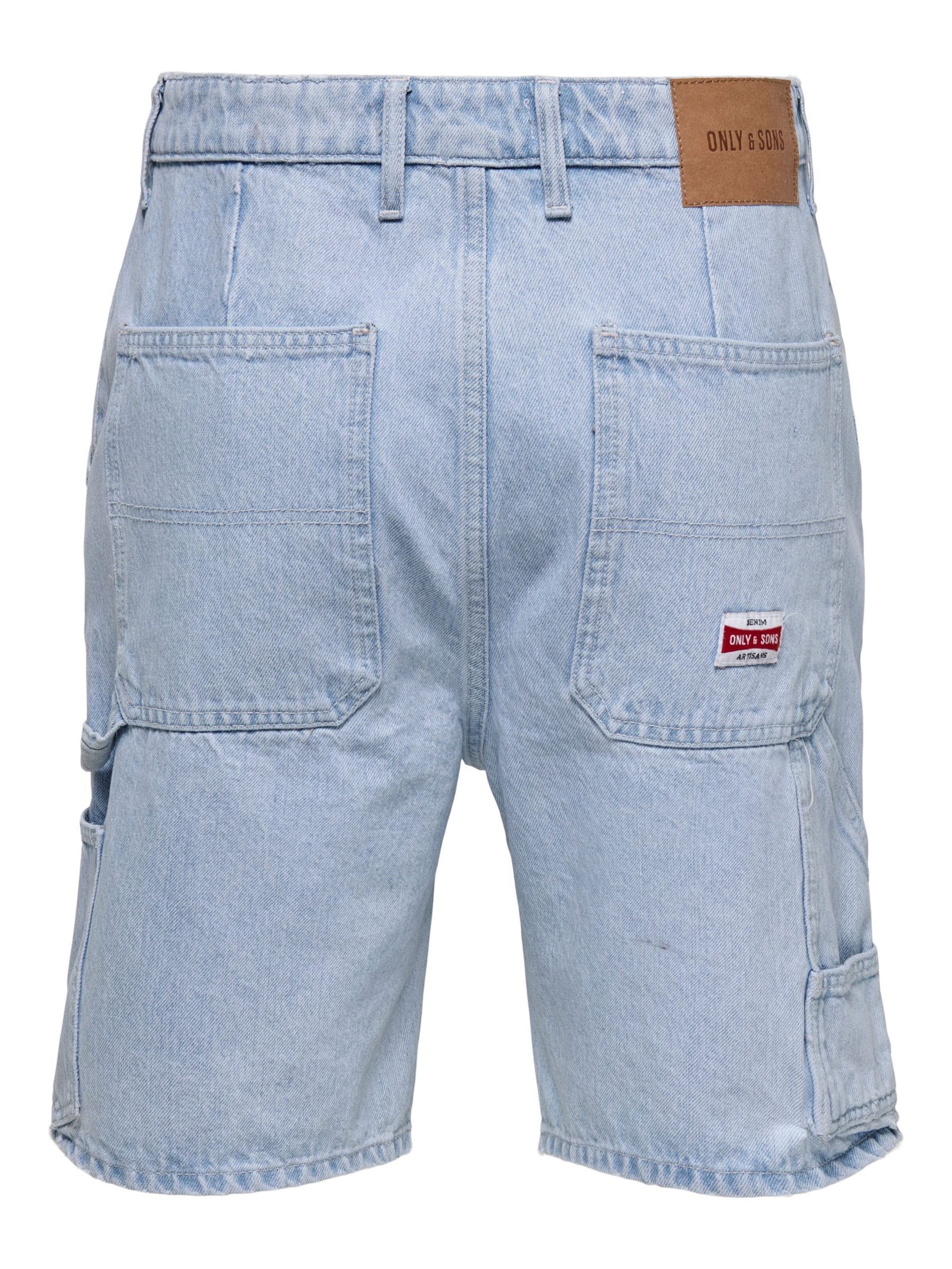Only & Sons Loosefit Jeans 'ONSEdge' in Blauw