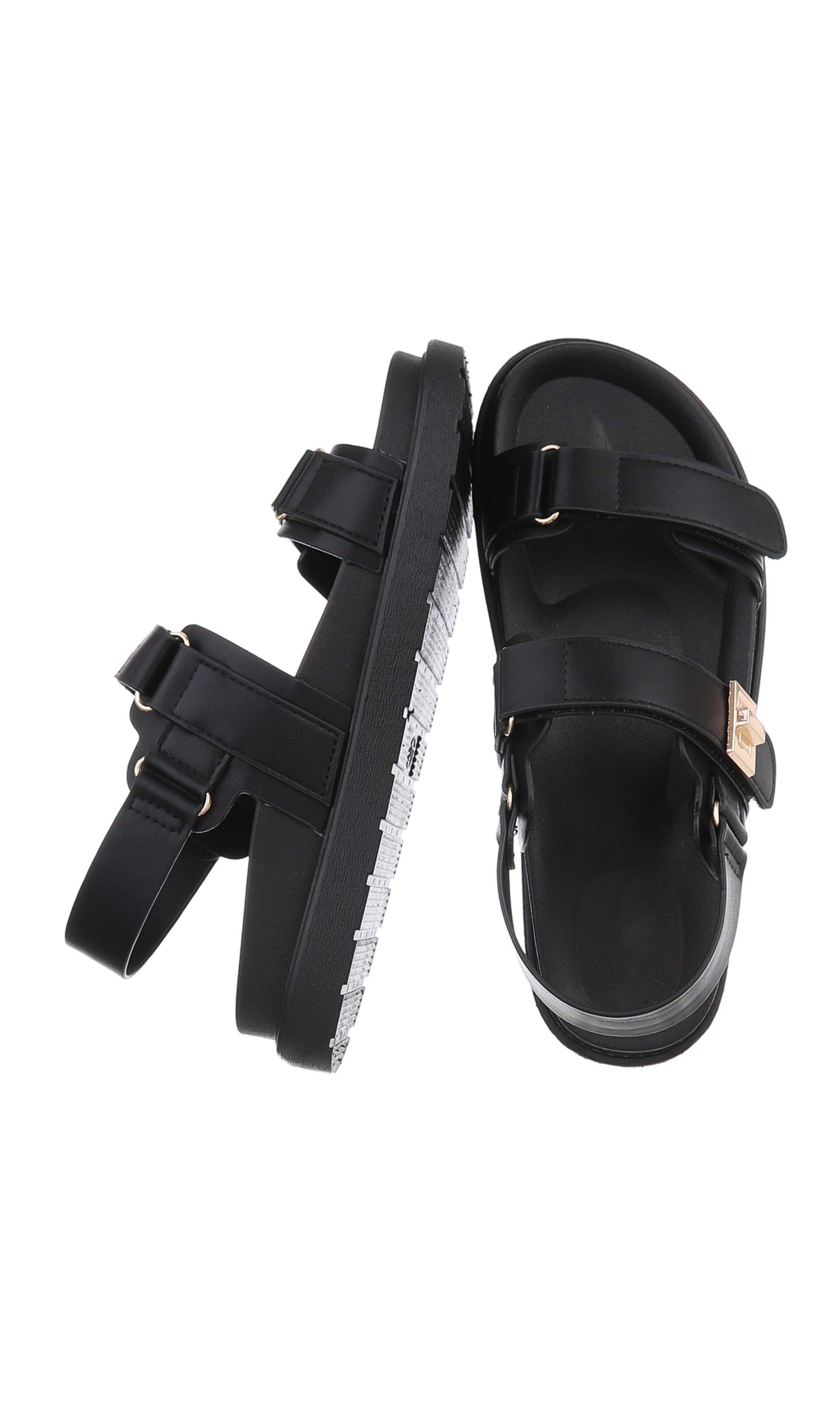 Ital-Design Sandale in Schwarz
