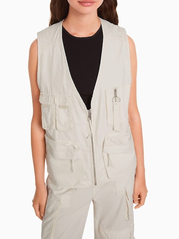 Gilet Bershka en blanc