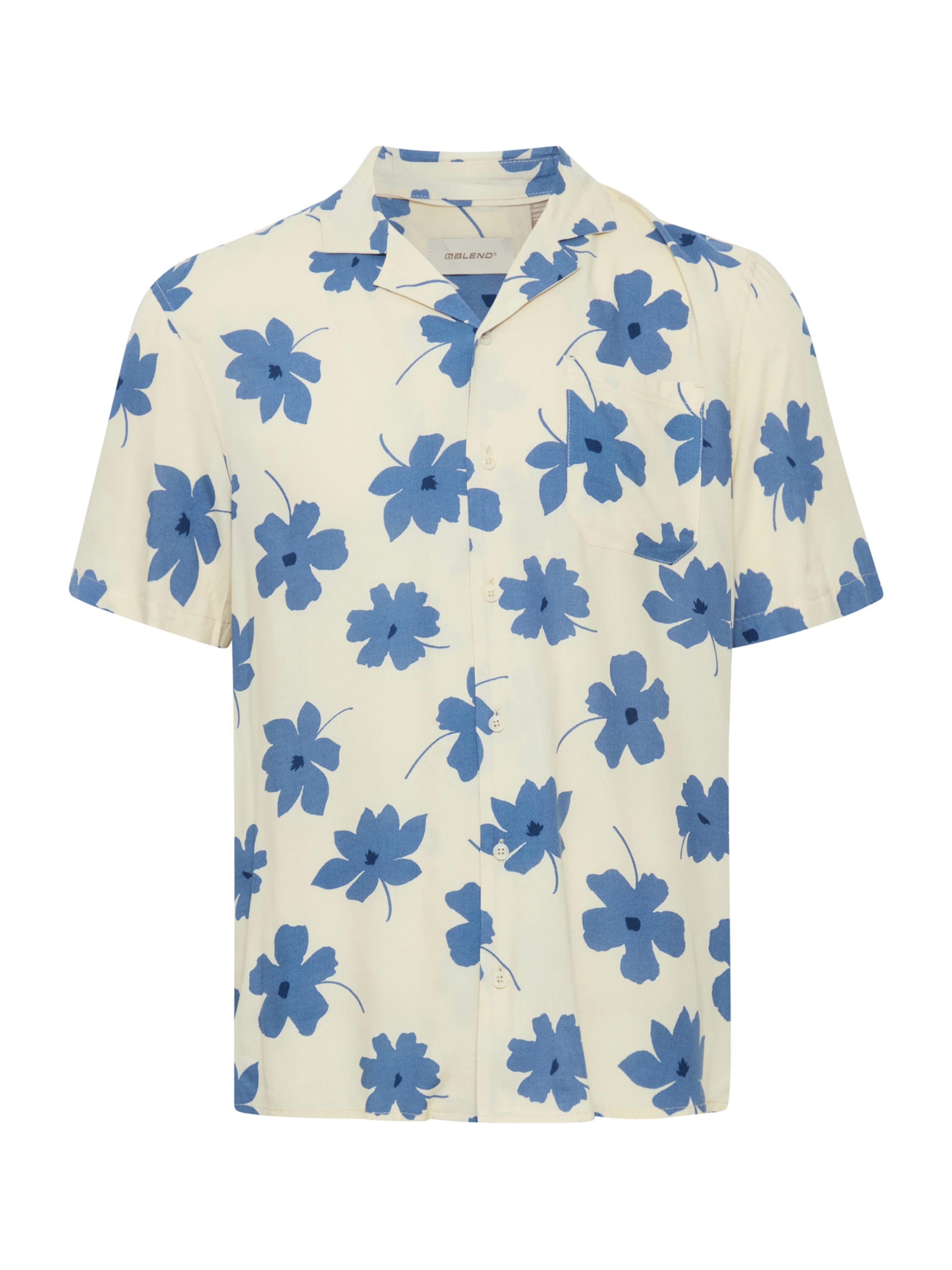 BLEND Overhemd 'BHADAN' in Beige: voorkant