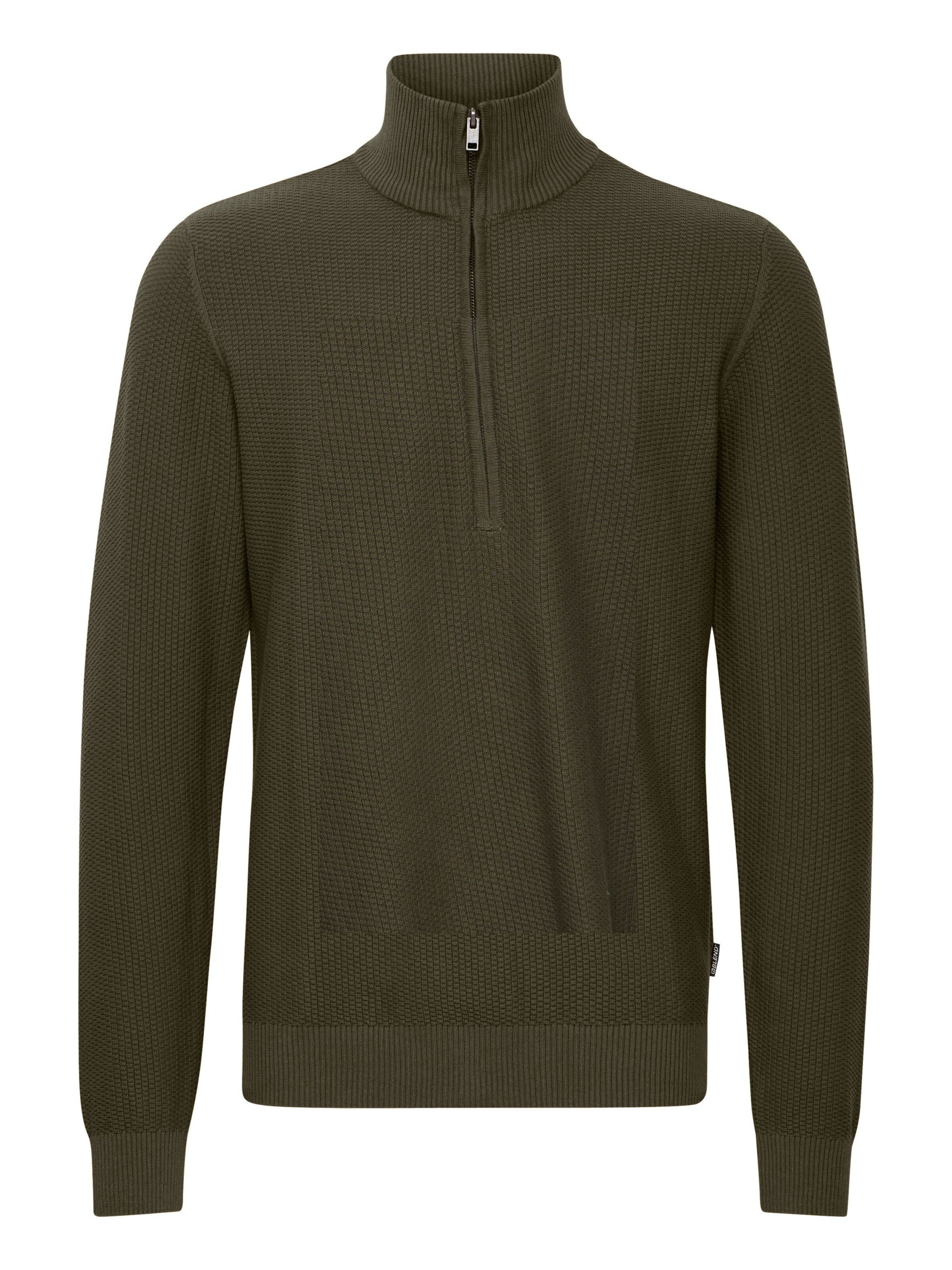 BLEND Trui in Groen: voorkant