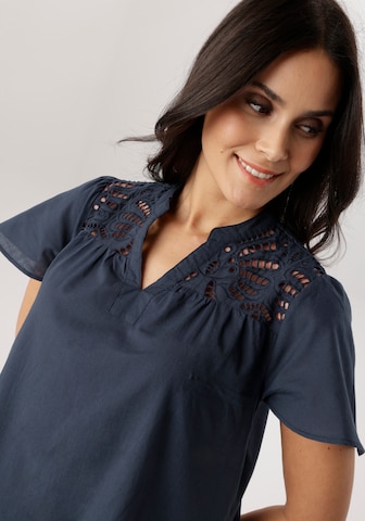 Aniston SELECTED Sommerkleid in Blau