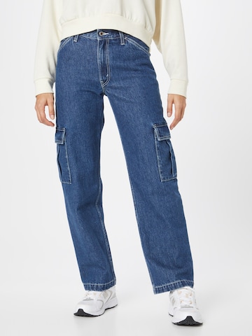 LEVI'S ® Loosefit Cargojeans 'Silvertab Baggy Cargo' i blå: forside