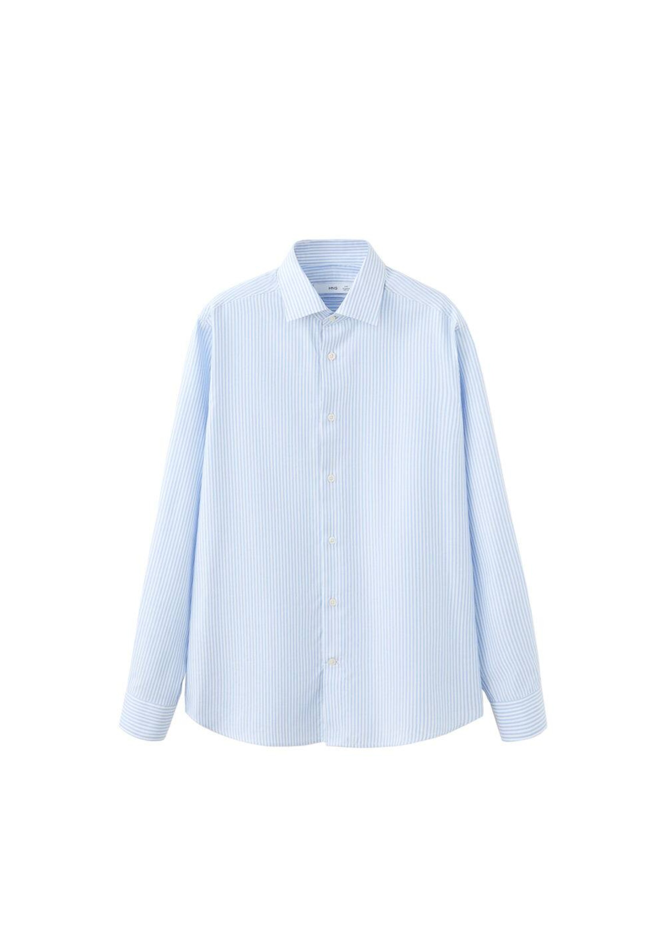 MANGO MAN Button Up Shirt 'Donosti' in Pastel blue / White, Item view