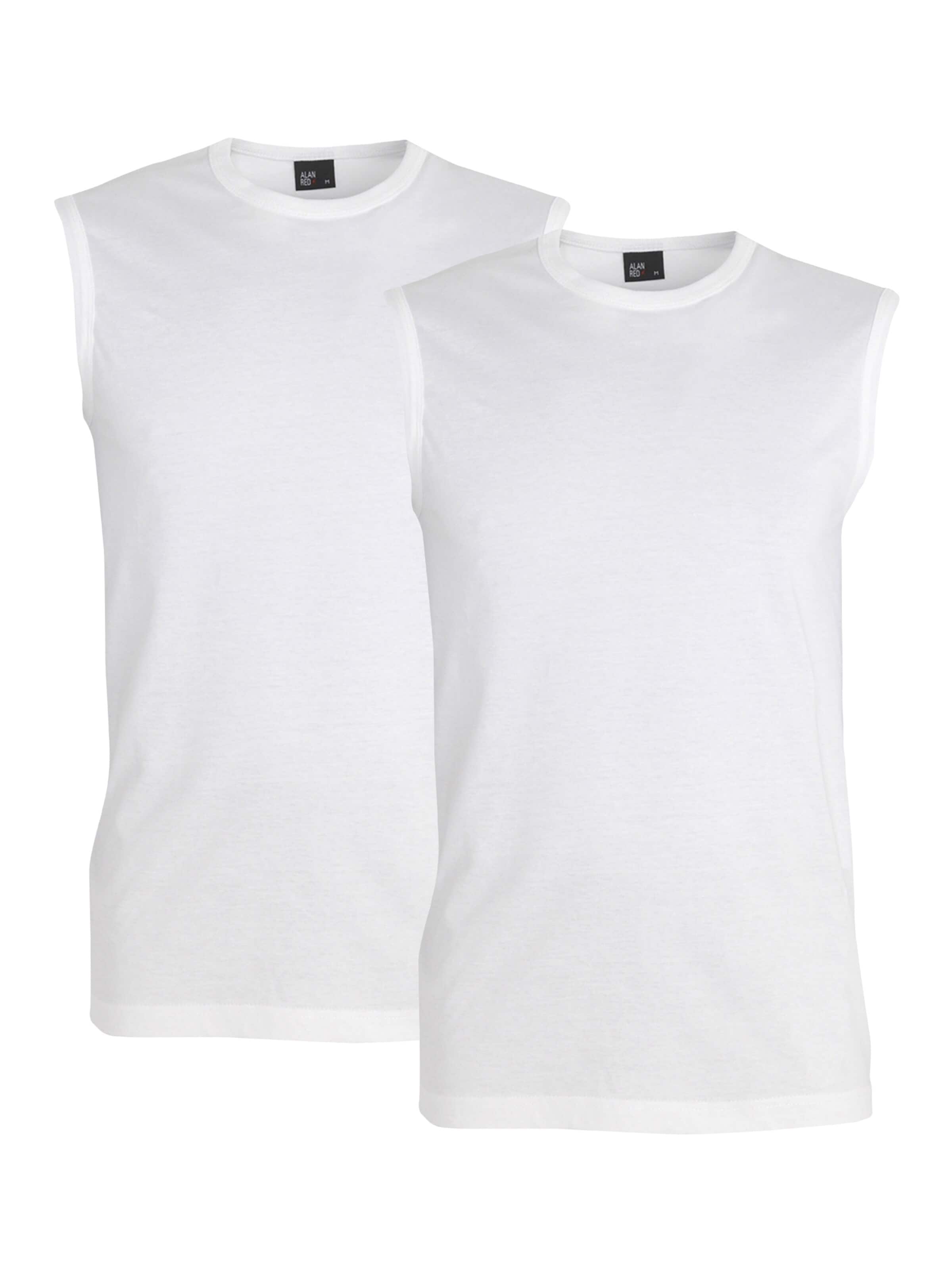 alan red Undershirt 'MONTANA' in White: front