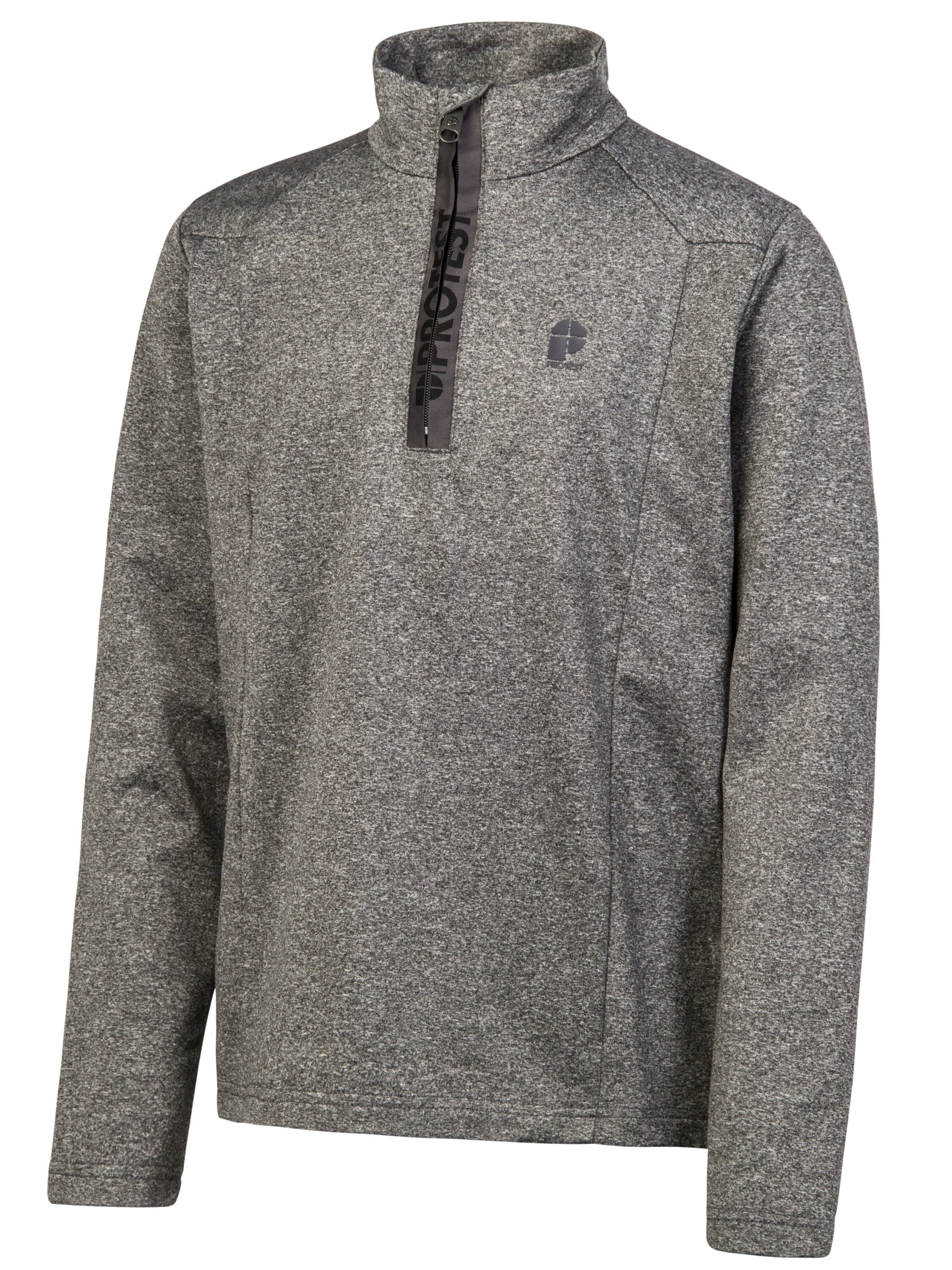 PROTEST Sports sweatshirt 'WILLOWY JR' in Grey: front