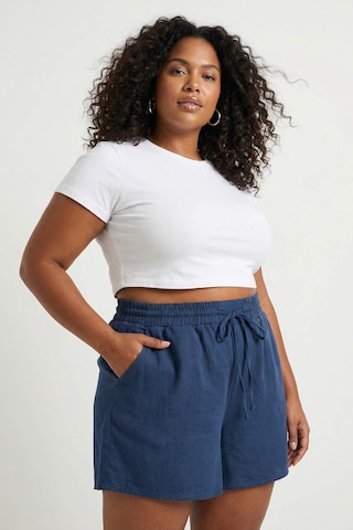 Trendyol Curve - regular Pantalón en azul: frente