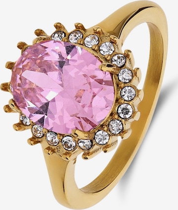 Lucardi Ring in Goud: voorkant