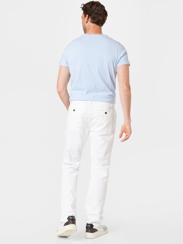 Regular Pantalon chino CAMP DAVID en blanc