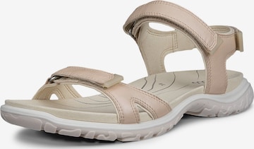 ECCO Trekking sandal 'Offroad Roam' in Beige: front