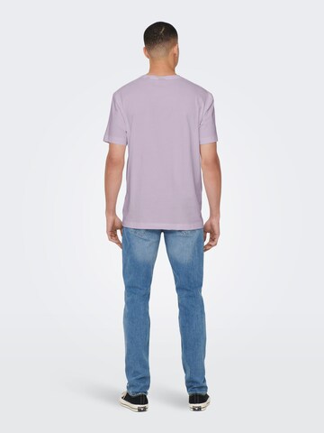 Only & Sons Shirt 'MAX' in Purple