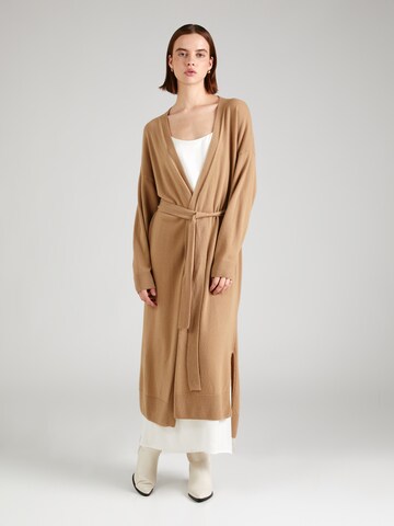 Cappotto in maglia di UNITED COLORS OF BENETTON in beige: frontale