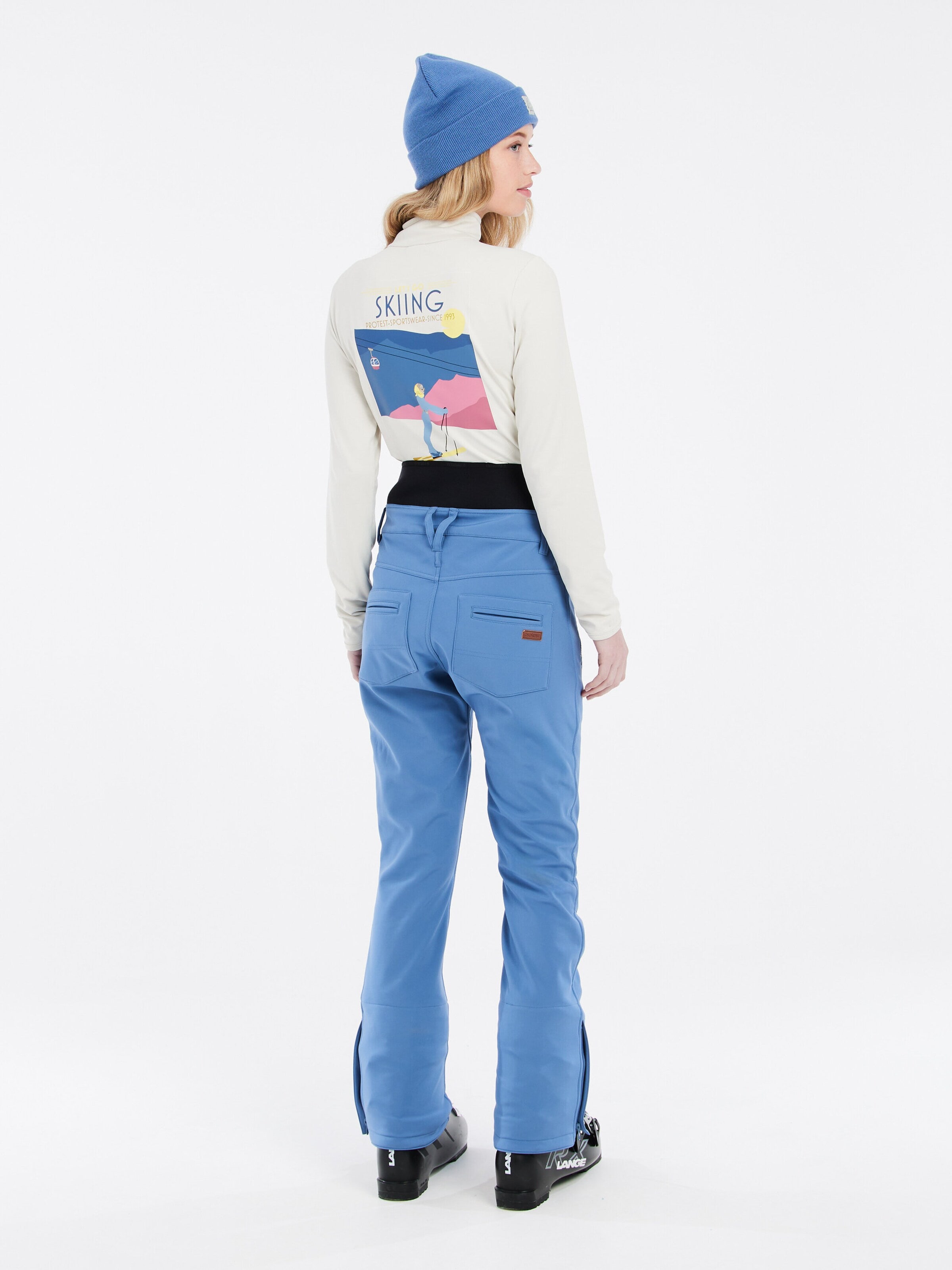 PROTEST Slimfit Sportbroek 'PRTLULLABYOS' in Blauw