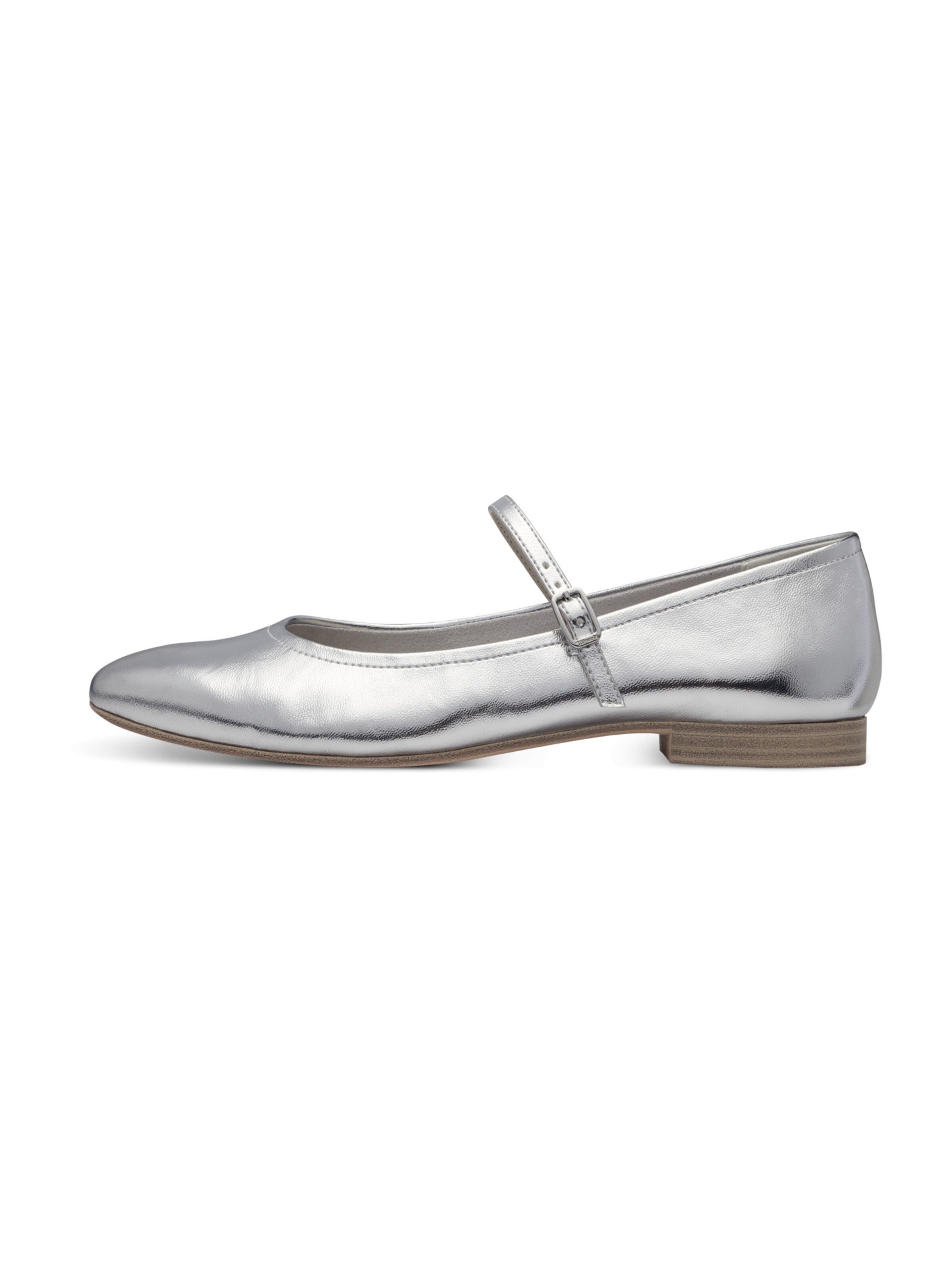 Tamaris Strap ballerina in Silver