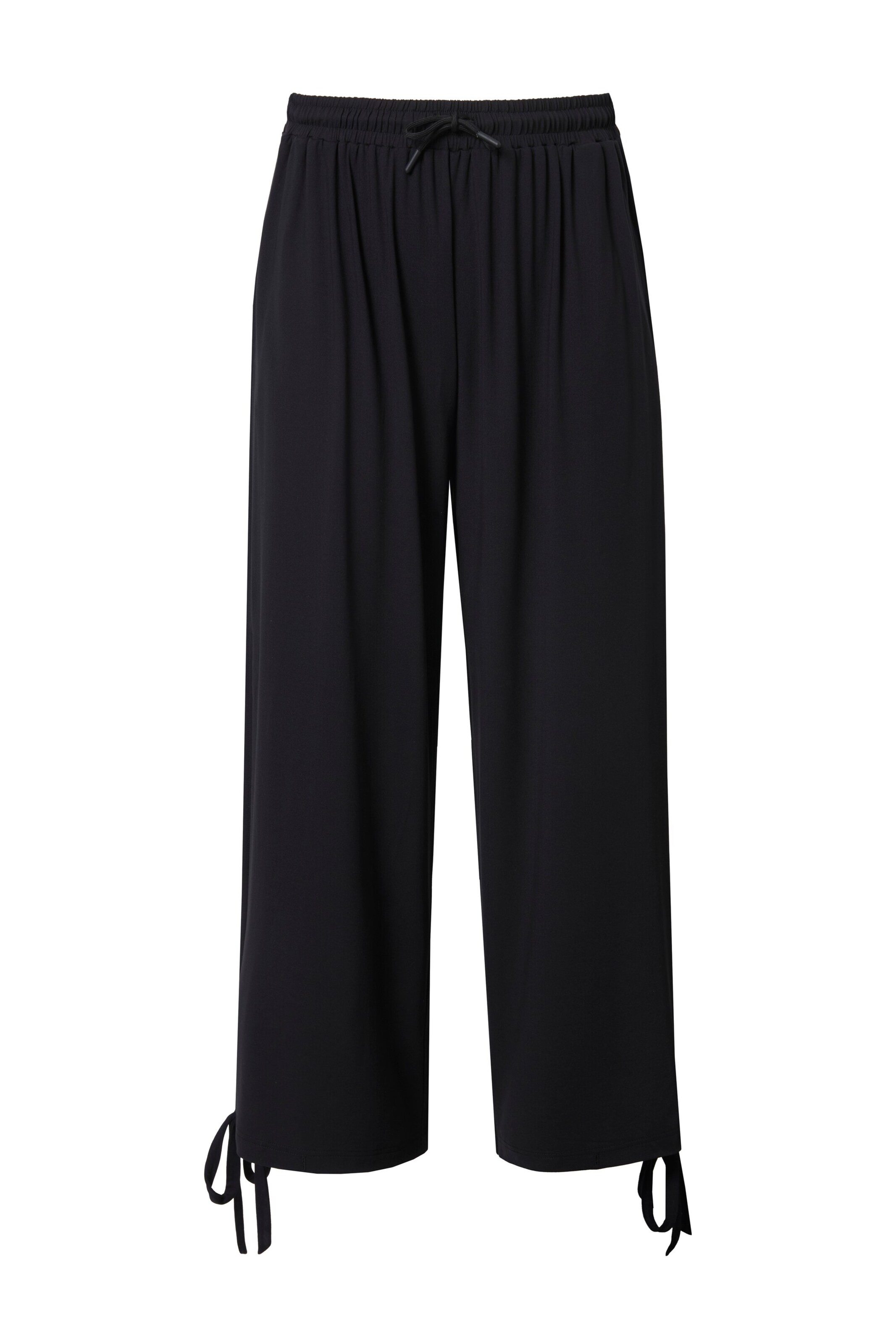 Ulla Popken Regular Trousers in Black: front