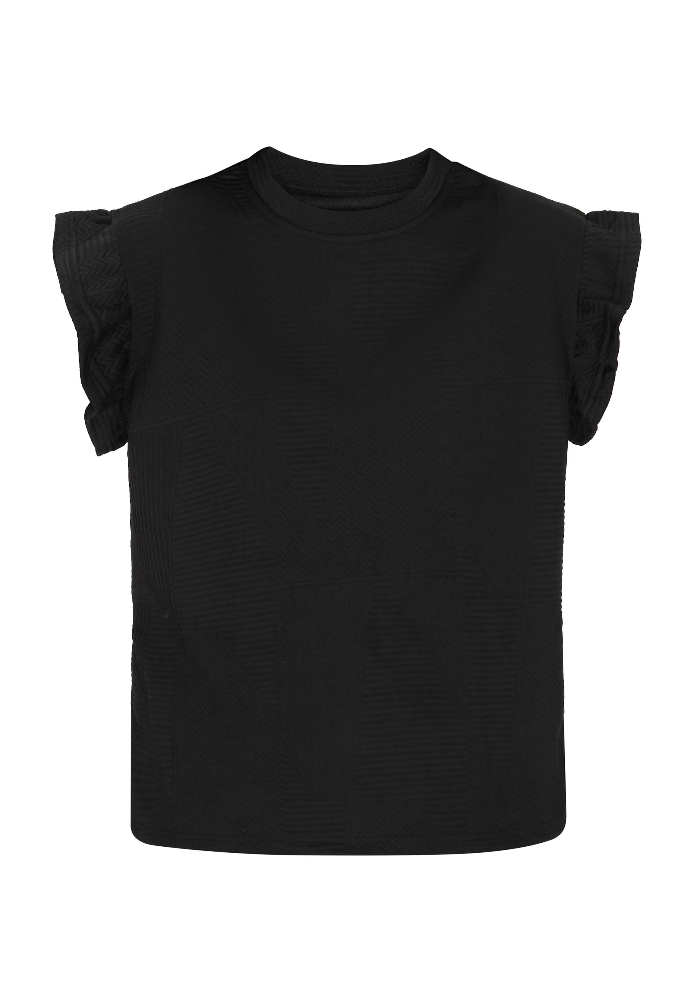 EVERA - Blusa 'Fashion Look' em preto: frente