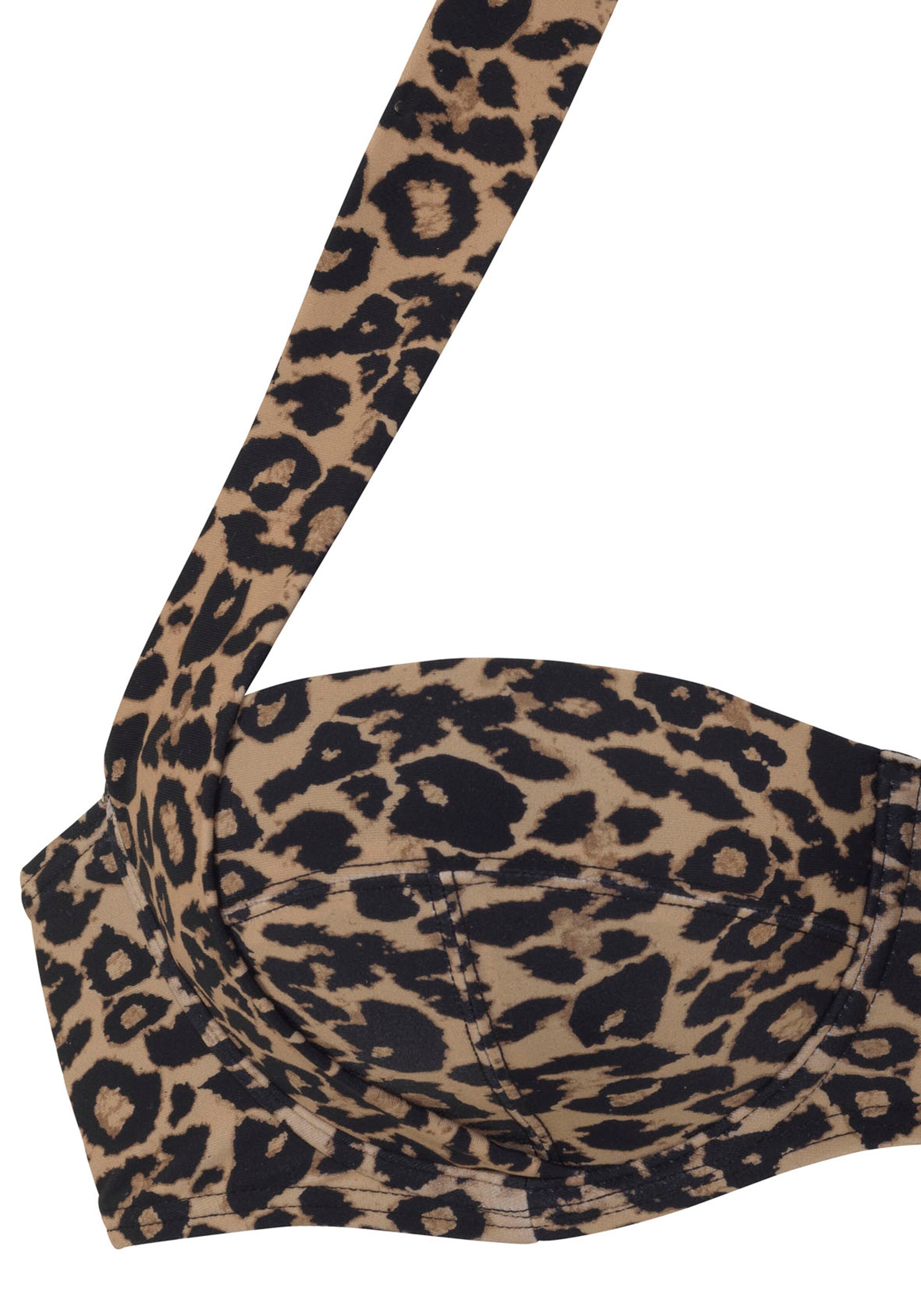 VIVANCE Balkonetová Horní díl plavek – hnědá