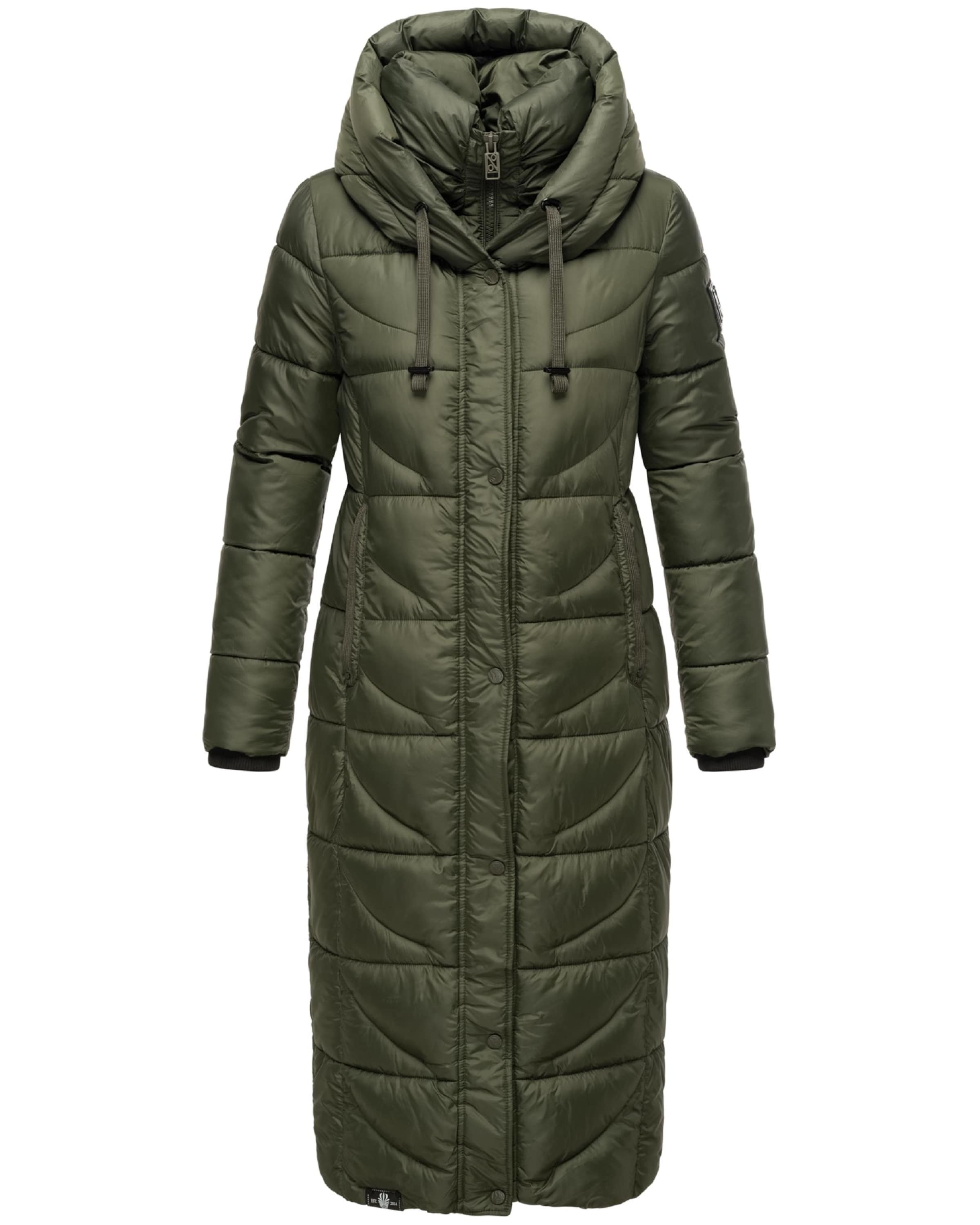 NAVAHOO Vinterfrakke 'Waffelchen' i grøn: forside