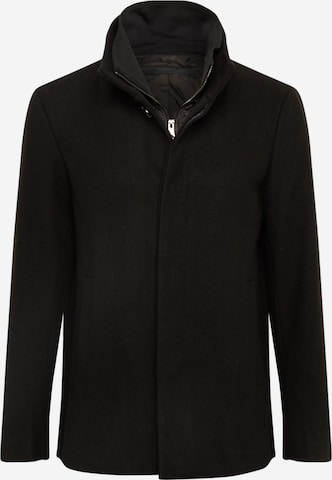 Matinique Regular fit Ανοιξιάτικο και φθινοπωρινό παλτό 'Harvey' σε μαύρο: μπροστά