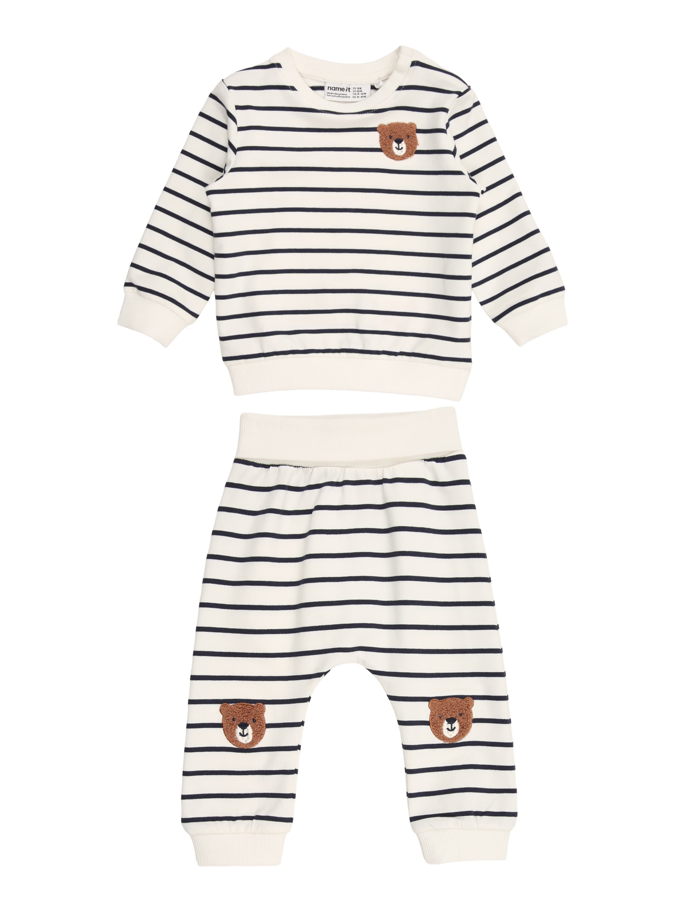 NAME IT Träningsoverall 'NBMDADDEL' i vit: framsida