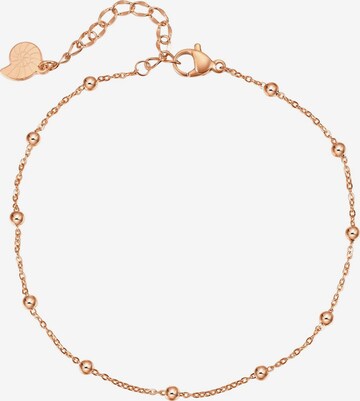 Hey Happiness Fußschmuck 'Mini Beads' in Gold: Vorderseite