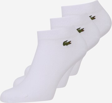 Chaussettes LACOSTE en blanc : devant