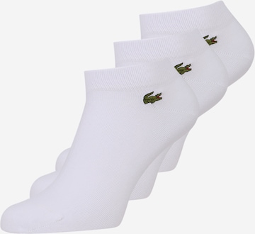 Lacoste Sport Athletic Socks in White: front