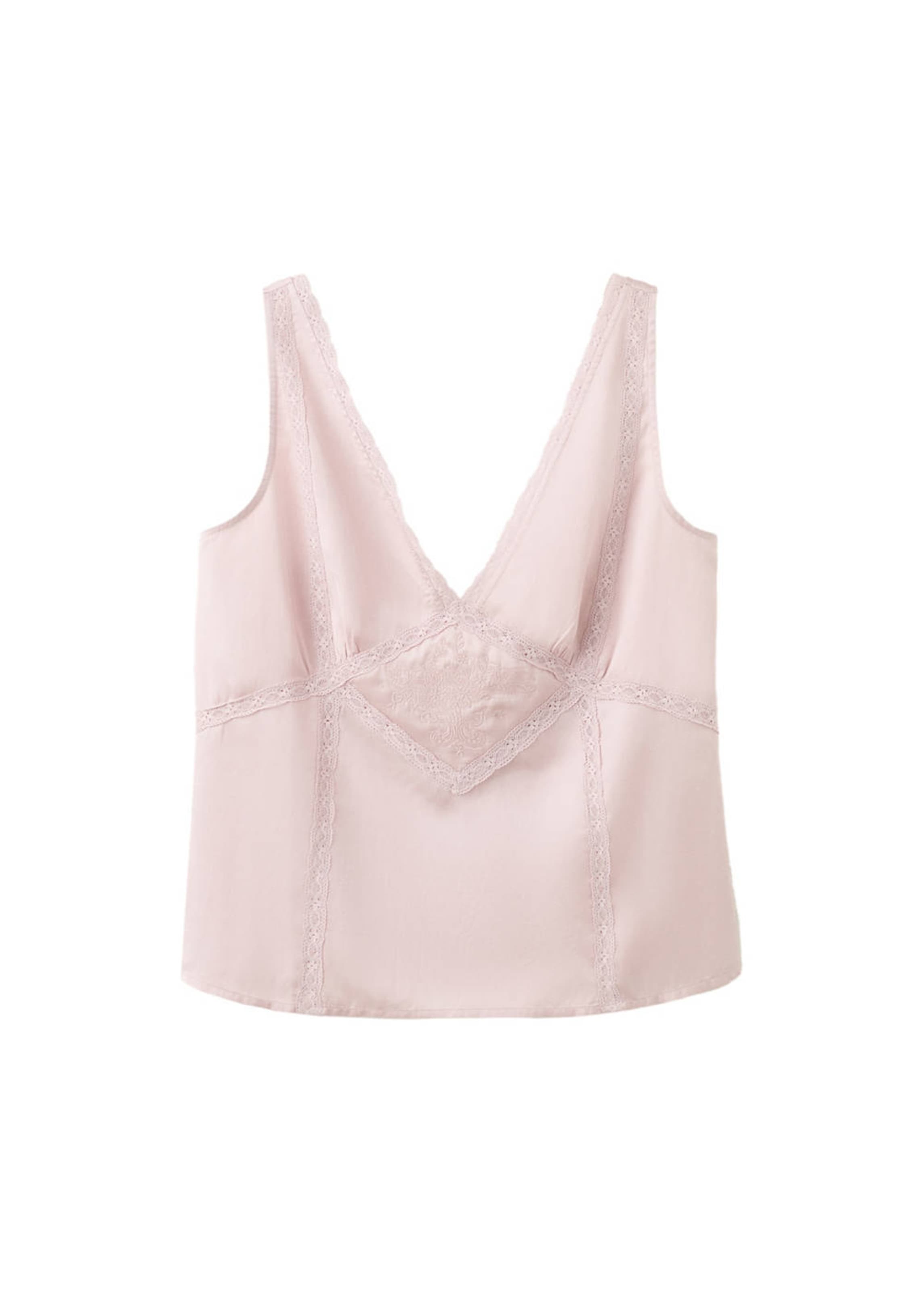 MANGO Pajama 'Shanti' in Pink: front
