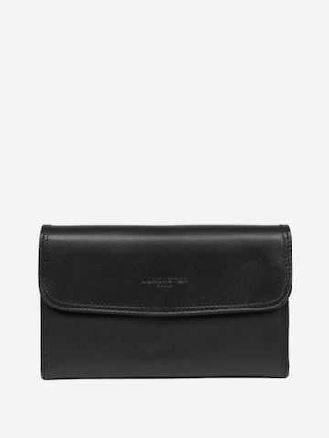 LANCASTER Paris Wallet 'Lancaster Compagnon porte chéquier Soft Vintage Noir' in Black: front