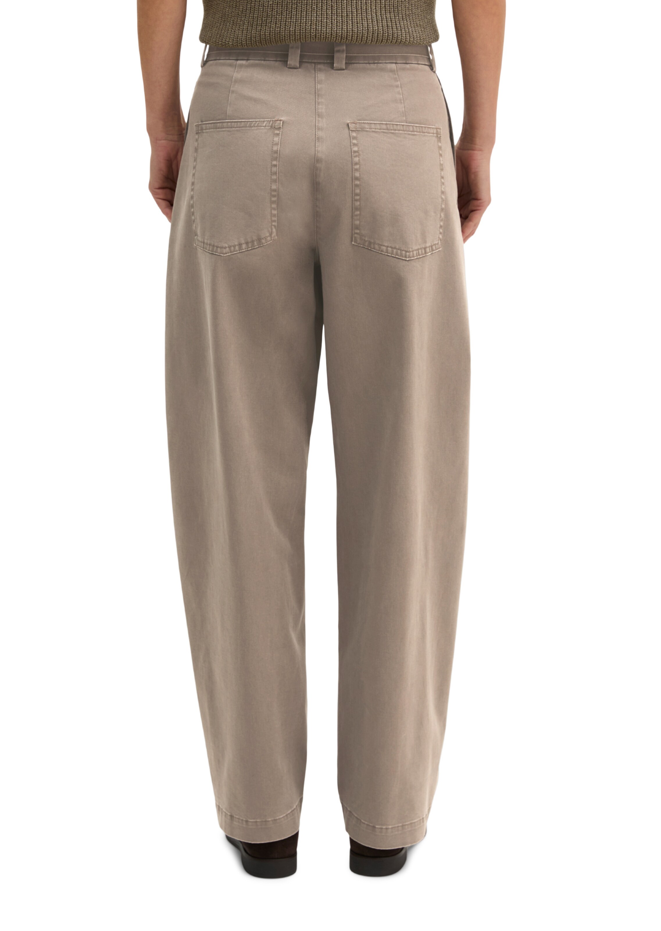 Marc O'Polo Loosefit Broek in Bruin
