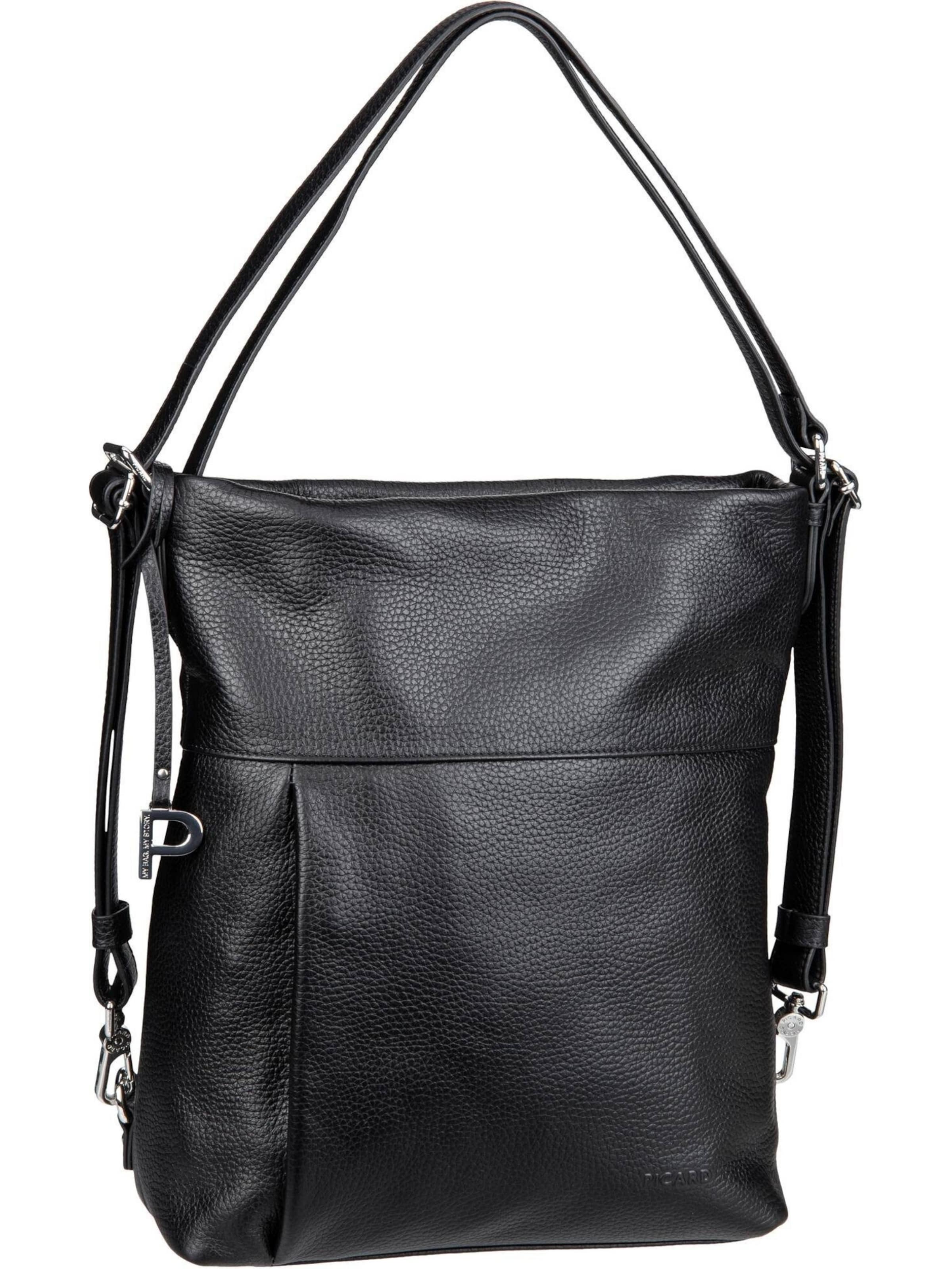 Zaino 'Pure' di Picard in nero: frontale