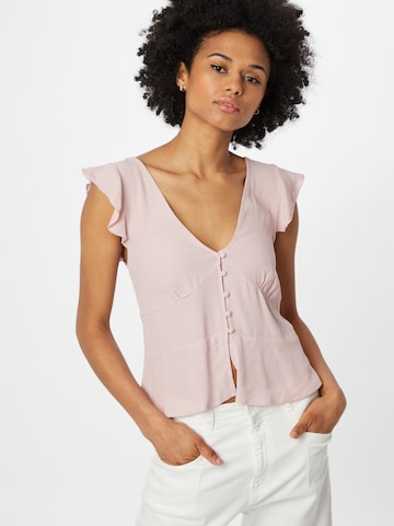 ABOUT YOU Shirt 'Sina' in Roze: voorkant