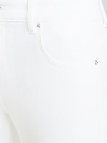 Bershka Skinny Kavbojke | bela barva