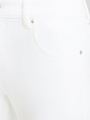 Bershka Skinny Jeansy w kolorze biały