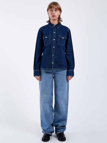 Dr. Denim Blouse 'Sukie' in Blue