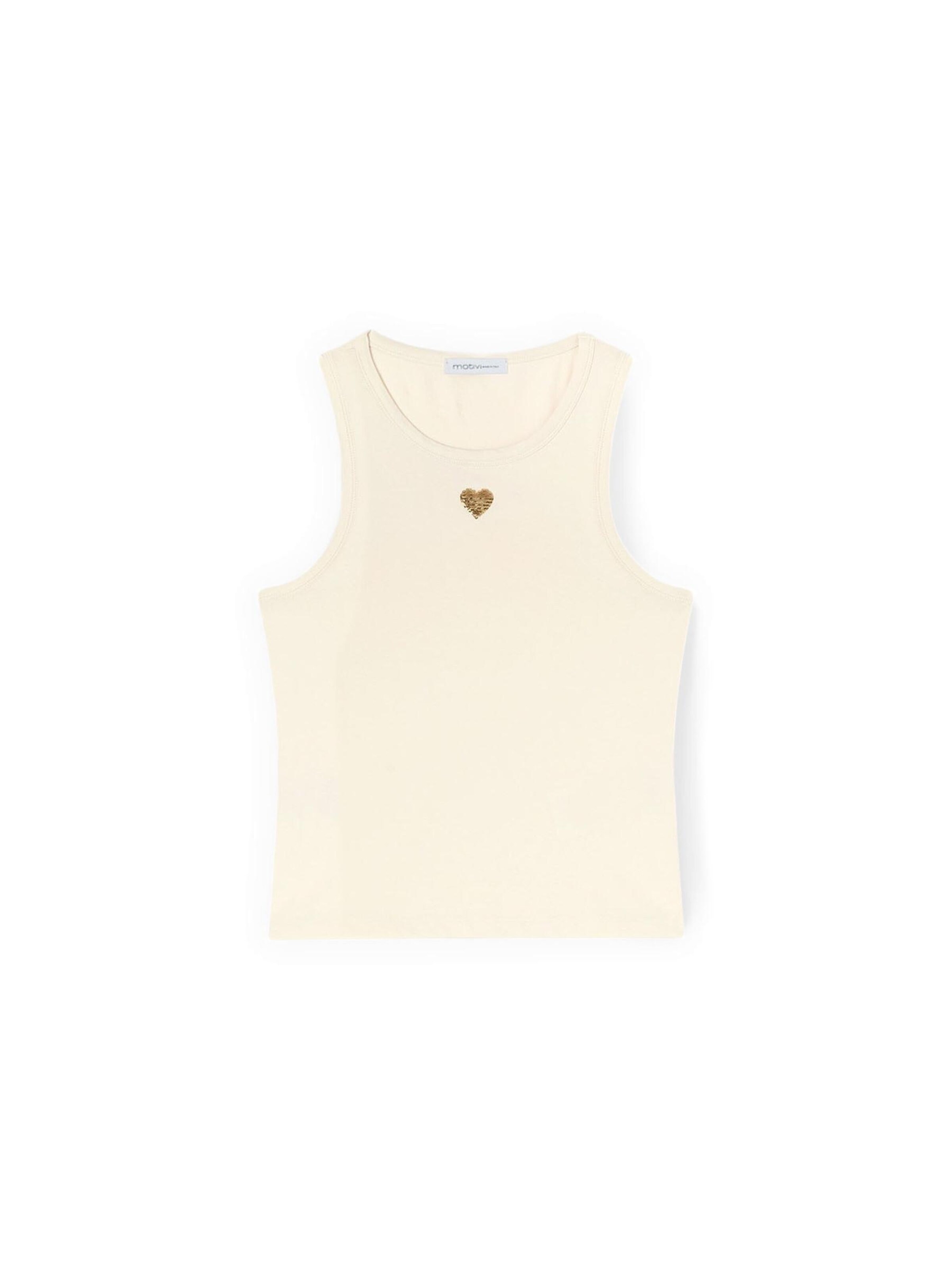 MOTIVI - Top en beige: frente