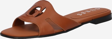 GUESS Mules 'Ciella' in Brown: front