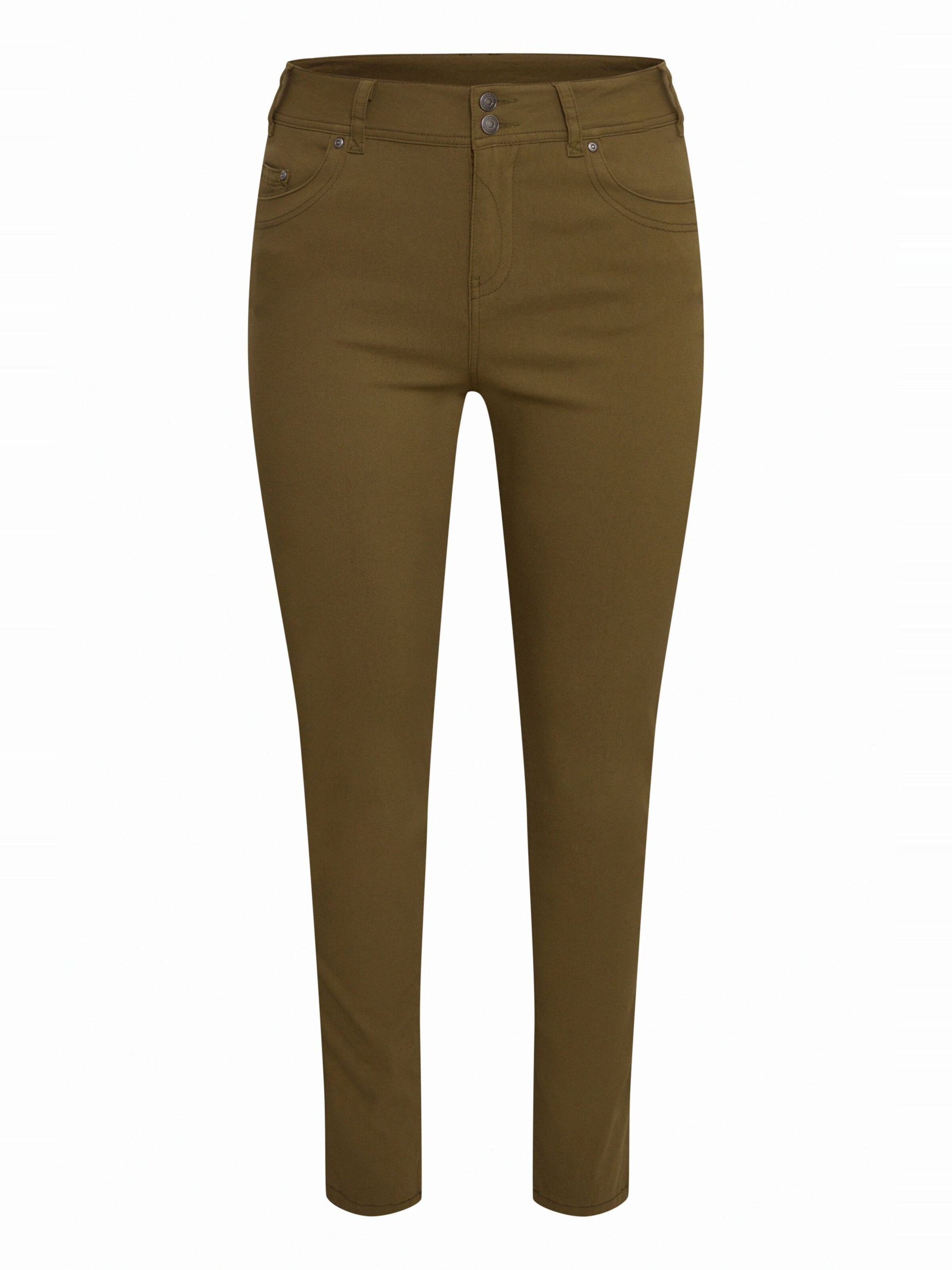 Fransa Curve Trousers 'ZALIN' in Green: front