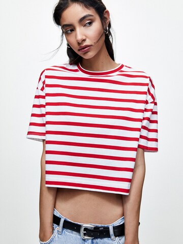 Pull&Bear T-Shirt in Rot: predná strana