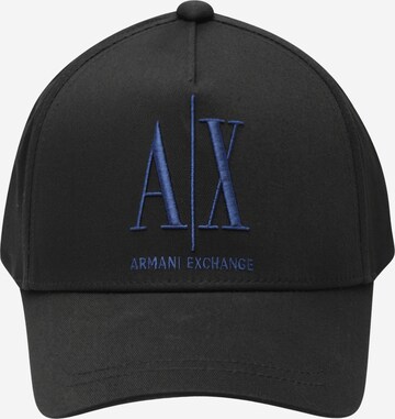 ARMANI EXCHANGE Czapka z daszkiem w kolorze czarny