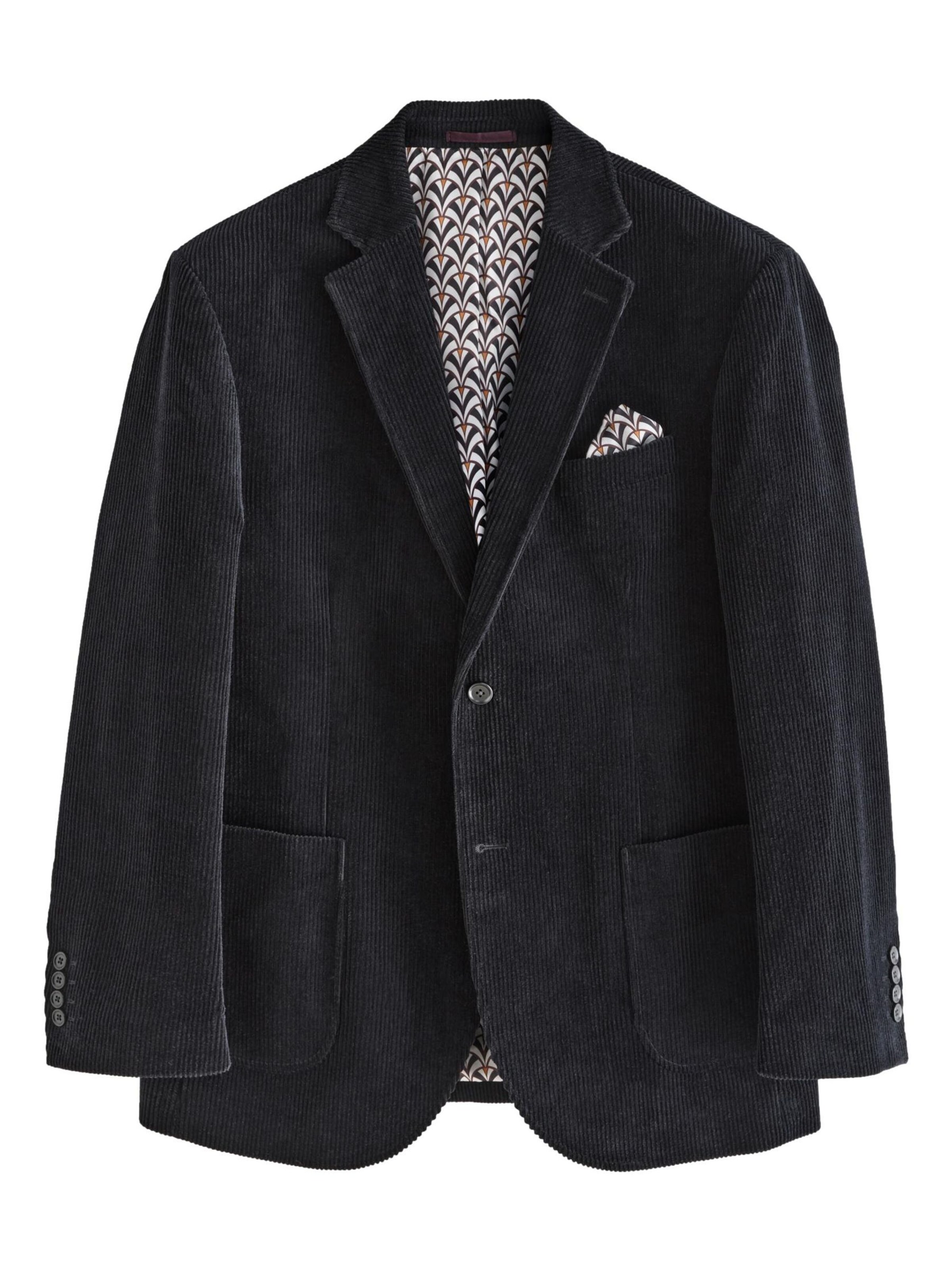 Next Regular fit Сако в черно: отпред