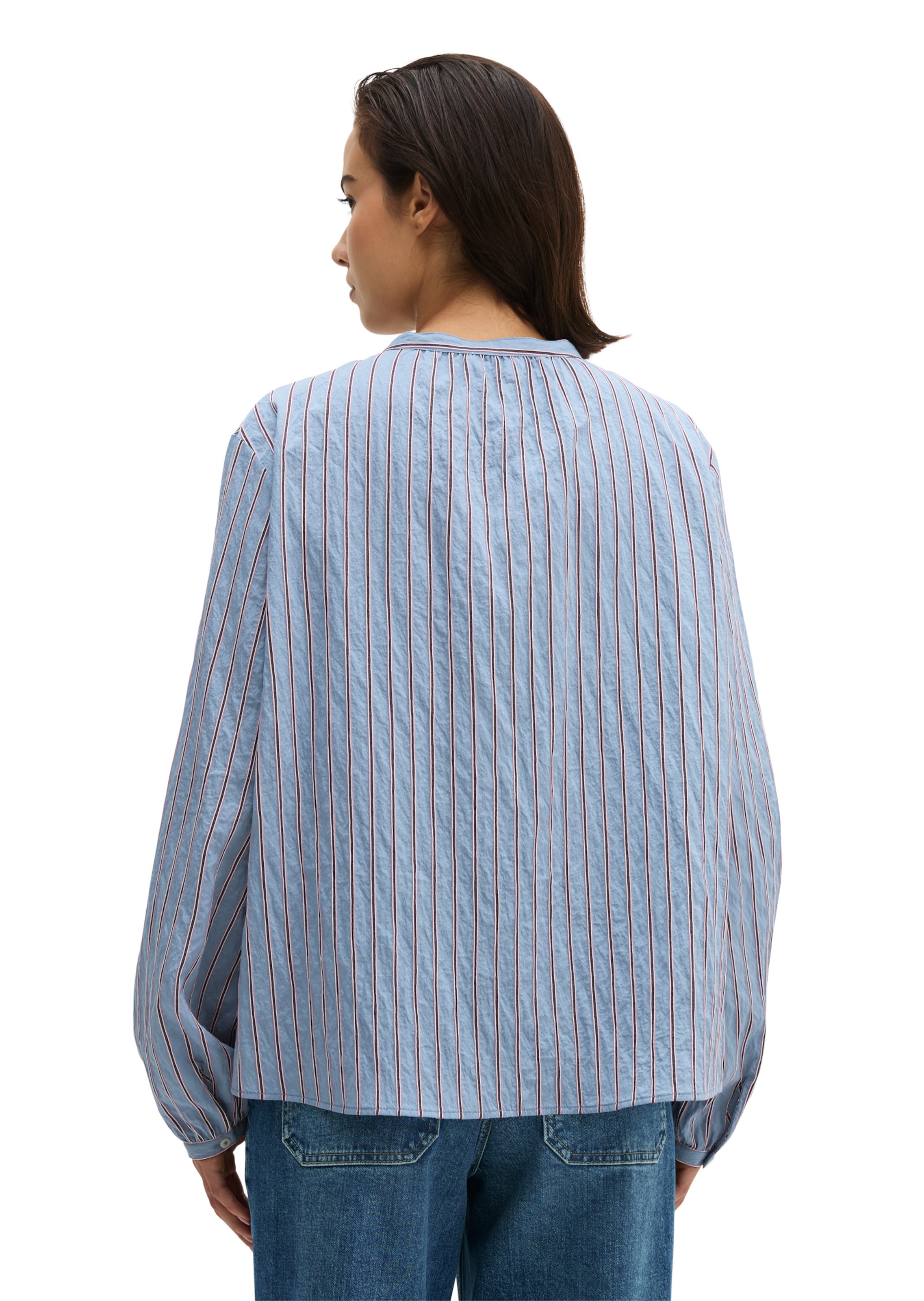 Marc O'Polo Bluse in Blau: Rückseite